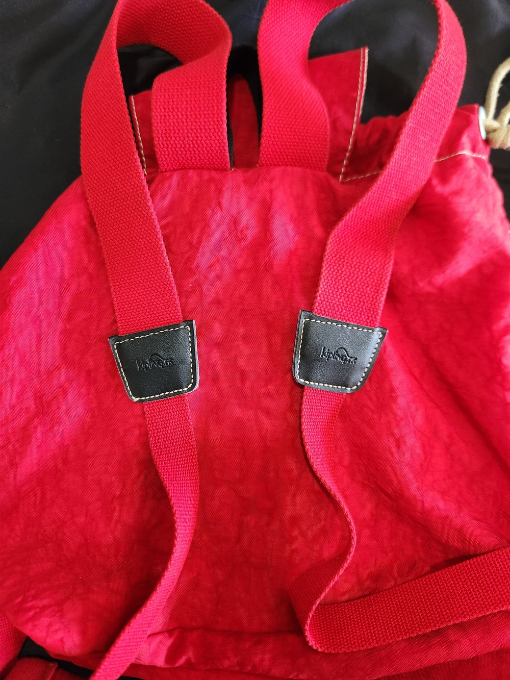 Kipling Red Drawstring Backpack - Picture 4 of 15